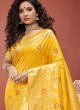 Festive Wear Golden Yellow Saree